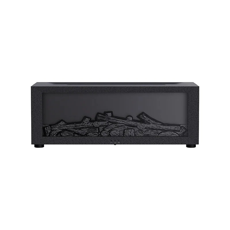 Realistic 3d Flame Fireplace Humidifier Aroma Diffuser Led Ambient Lamp Timer Quiet Desktop Home Decor Gift Flame Effect Humidif